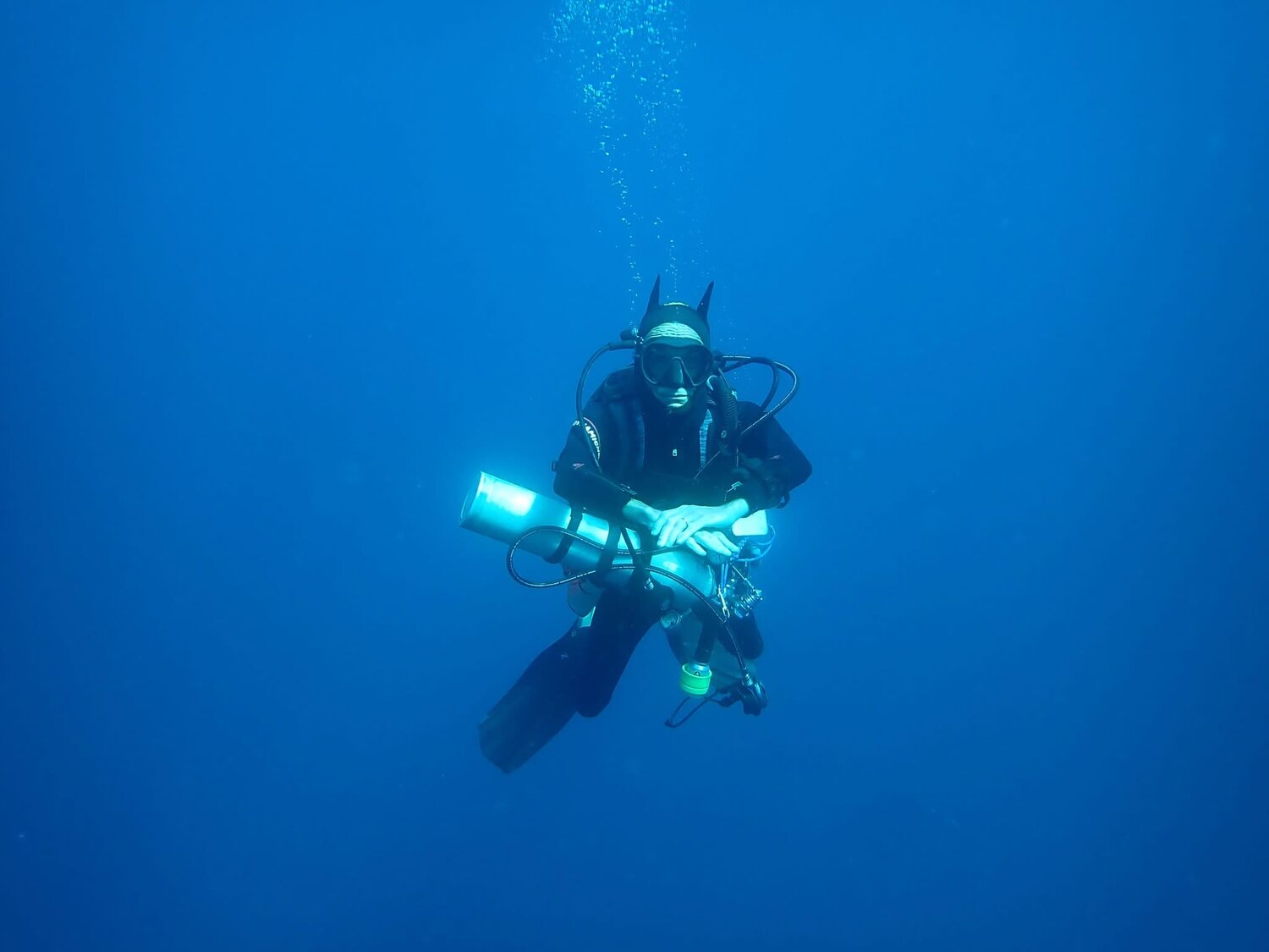 Plongée en pleine eau, propulseur sous-marin